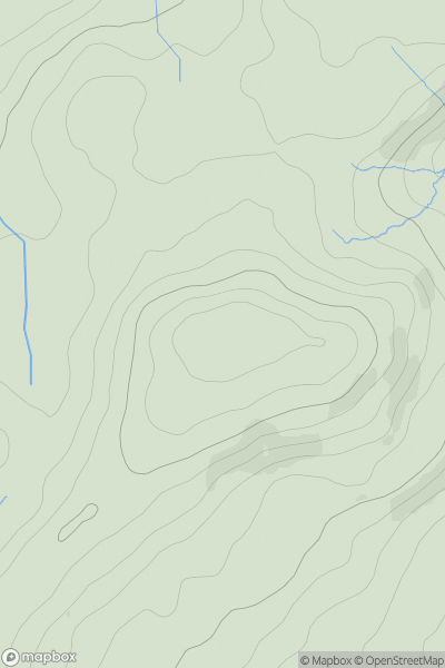 Thumbnail image for Penlan [South-West Wales] [SN744367] showing contour plot for surrounding peak